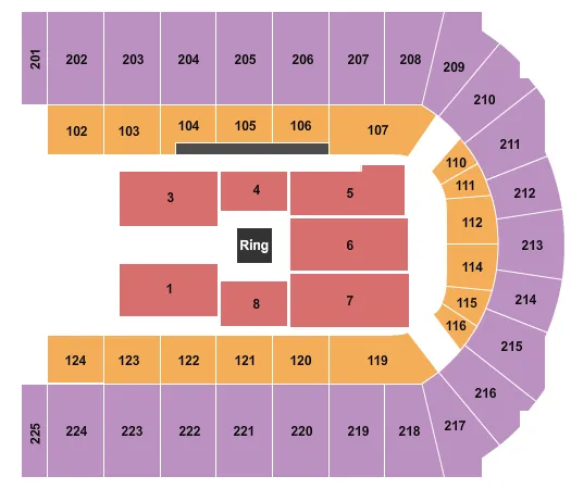  WWE 2 Seating Map Seating Chart