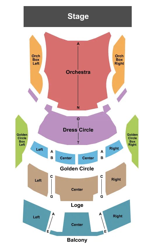  ENDSTAGE Seating Map Seating Chart