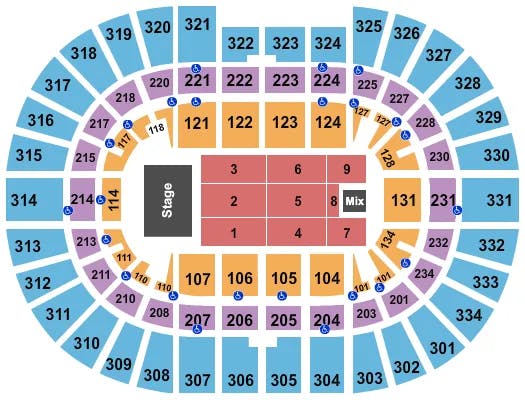  CHEER LIVE Seating Map Seating Chart