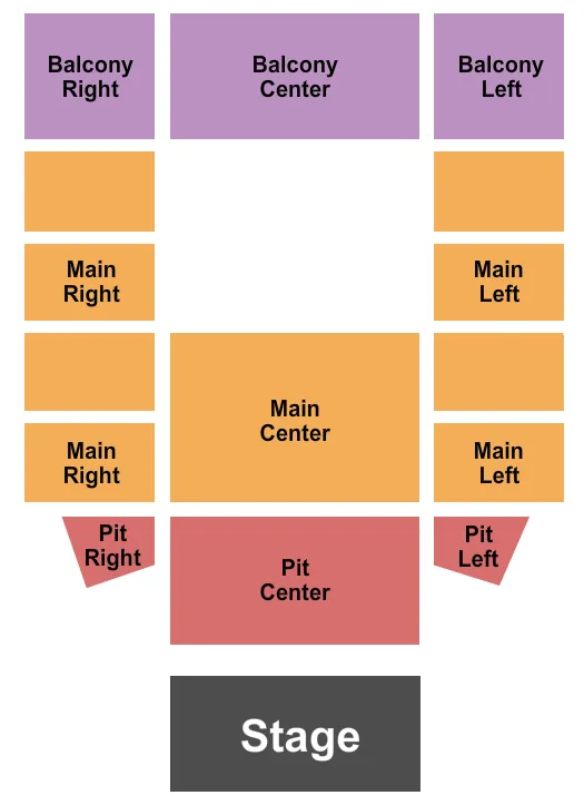  ENDSTAGE 2 Seating Map Seating Chart