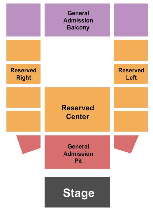  ENDSTAGE RSV GA PIT GA BALCONY Seating Map Seating Chart