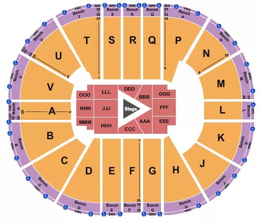  CENTER STAGE 2 Seating Map Seating Chart