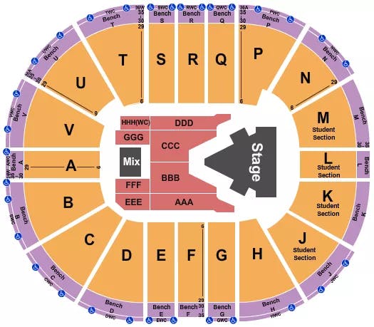  DOJA CAT Seating Map Seating Chart