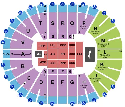  ENDSTAGE 6 Seating Map Seating Chart