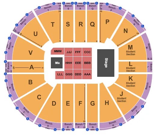  TOOL Seating Map Seating Chart