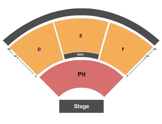 VIRGINIA CREDIT UNION LIVE AT RICHMOND RACEWAY ZACH BRYAN Seating Map Seating Chart