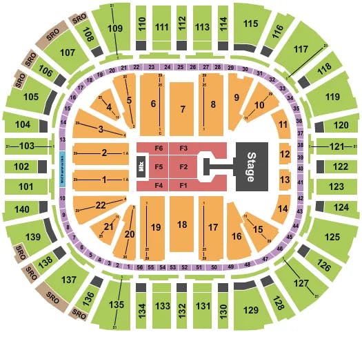  DEPECHE MODE Seating Map Seating Chart