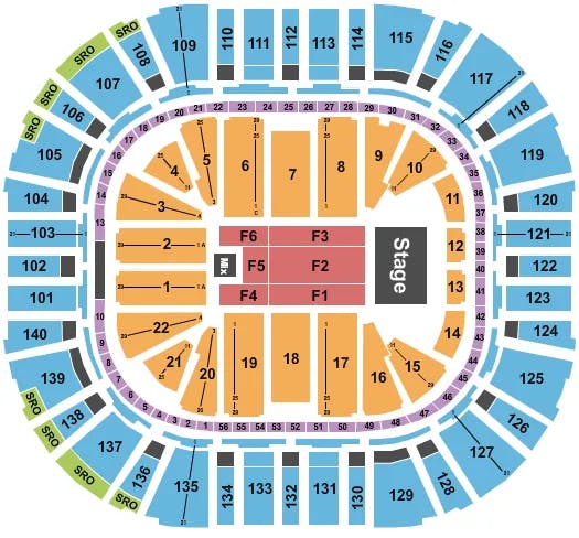  JIMMY BUFFETT Seating Map Seating Chart