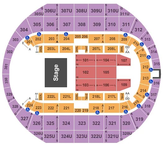  END STAGE 2 Seating Map Seating Chart