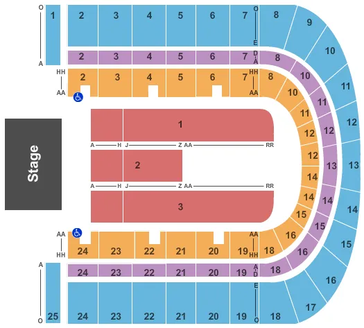  CONCERT 2 Seating Map Seating Chart