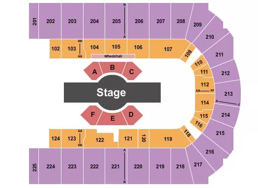  CORTEO Seating Map Seating Chart