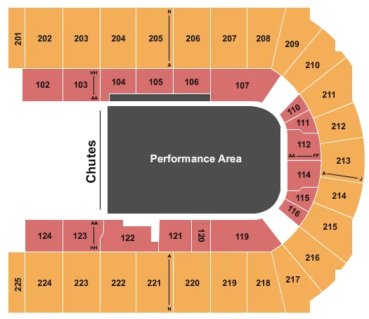  PBR Seating Map Seating Chart