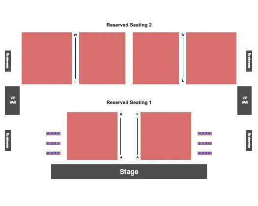 WASHINGTON COUNTY FAIR PARK WI ENDSTAGE 2 Seating Map Seating Chart