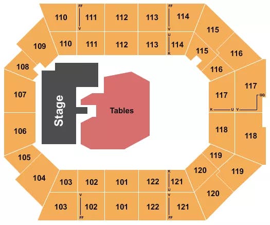  TABLES Seating Map Seating Chart