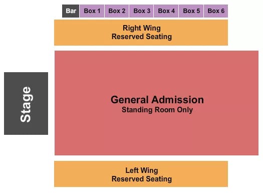  ENDSTAGE GA RSV BOX Seating Map Seating Chart