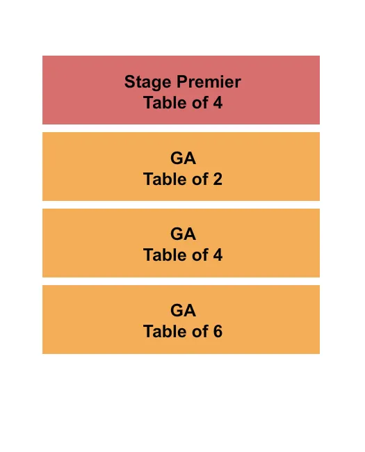 CITY WINERY ATLANTA GA PREMIER Seating Map Seating Chart