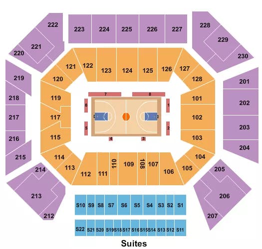  BASKETBALL CHICAGO Seating Map Seating Chart