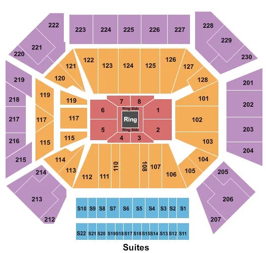  BELLATOR MMA Seating Map Seating Chart