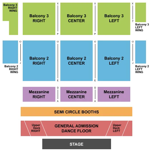  OMEGA X Seating Map Seating Chart