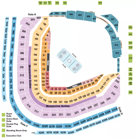  HOCKEY WINTER CLASSIC Seating Map Seating Chart