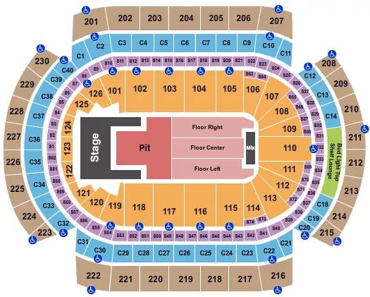  OLIVIA RODRIGO Seating Map Seating Chart