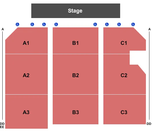  ENDSTAGE 2 Seating Map Seating Chart