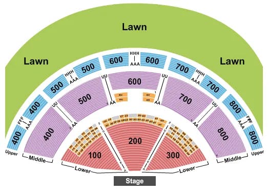  ENDSTAGE 1 Seating Map Seating Chart