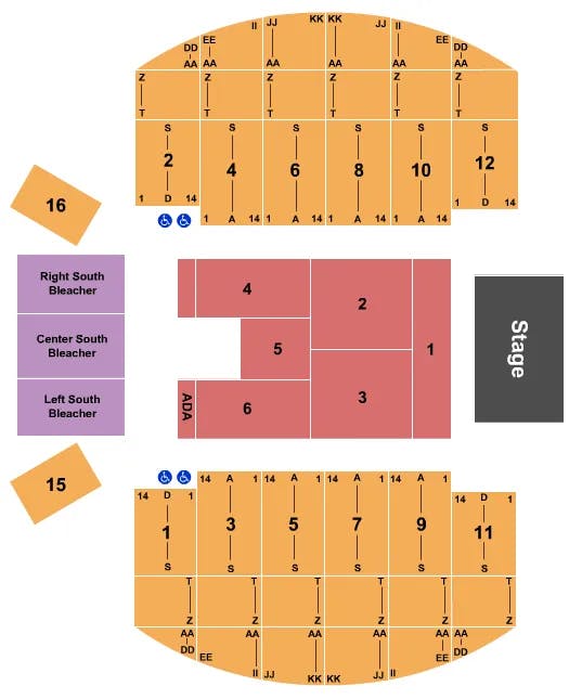  ENDSTAGE 2 Seating Map Seating Chart