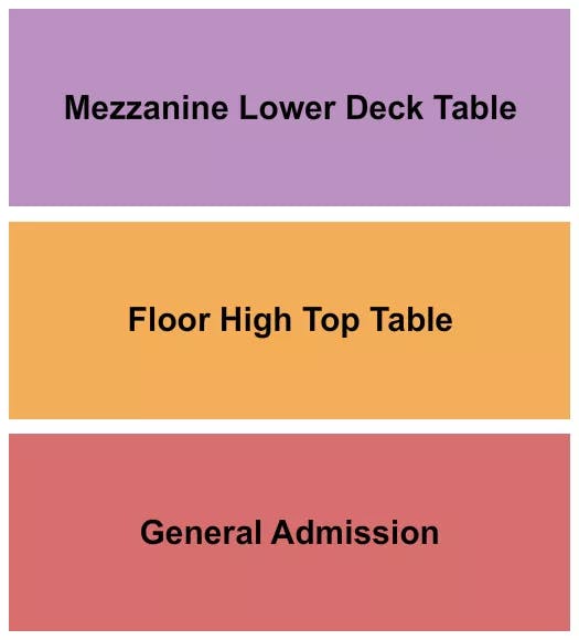  GA FLOOR MEZZ Seating Map Seating Chart