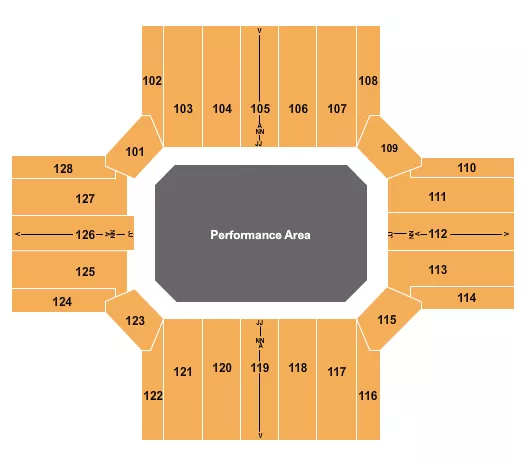 PERFORMANCE AREA Seating Map Seating Chart