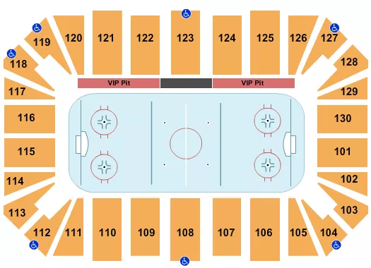 HOCKEY Seating Map Seating Chart