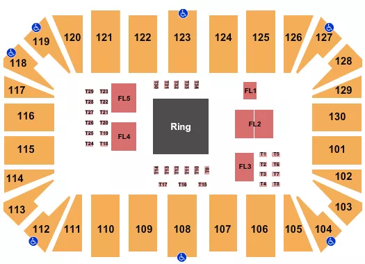 MMA Seating Map Seating Chart