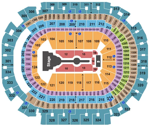 CARDI B Seating Map Seating Chart