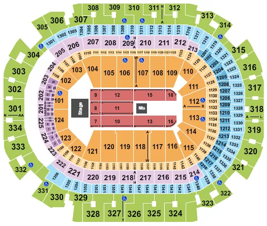 ENDSTAGE 4 Seating Map Seating Chart