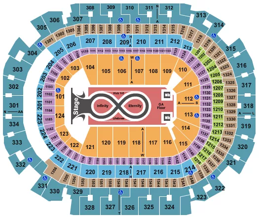KATY PERRY Seating Map Seating Chart