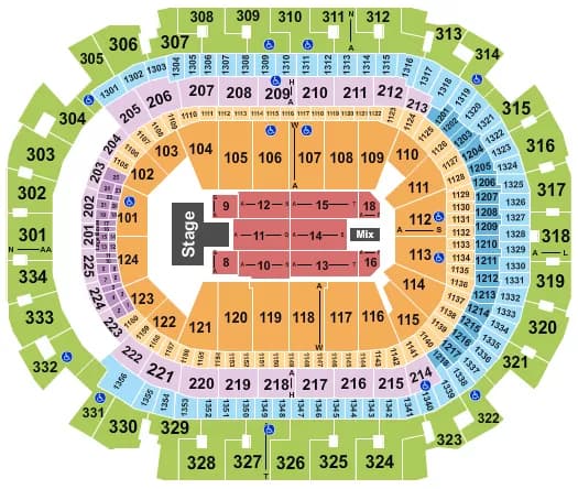 MATT RIFE Seating Map Seating Chart