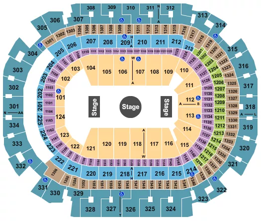 RINGLING BROS CIRCUS Seating Map Seating Chart