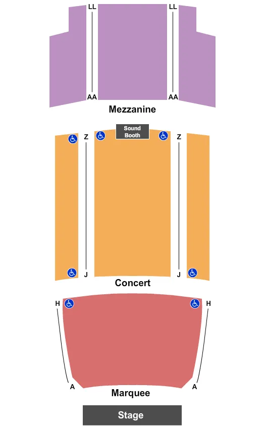ENDSTAGE 2 Seating Map Seating Chart