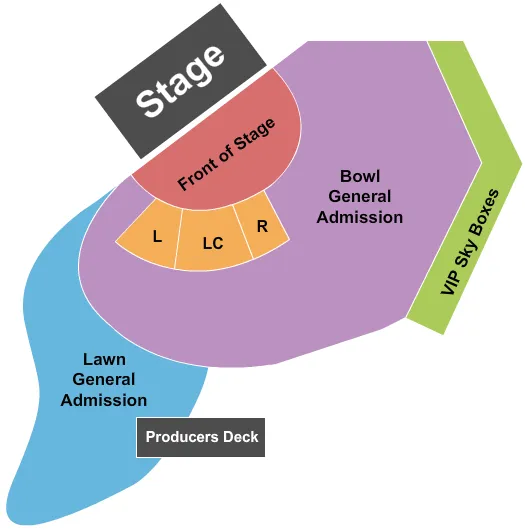 BROTHERS OSBORNE Seating Map Seating Chart