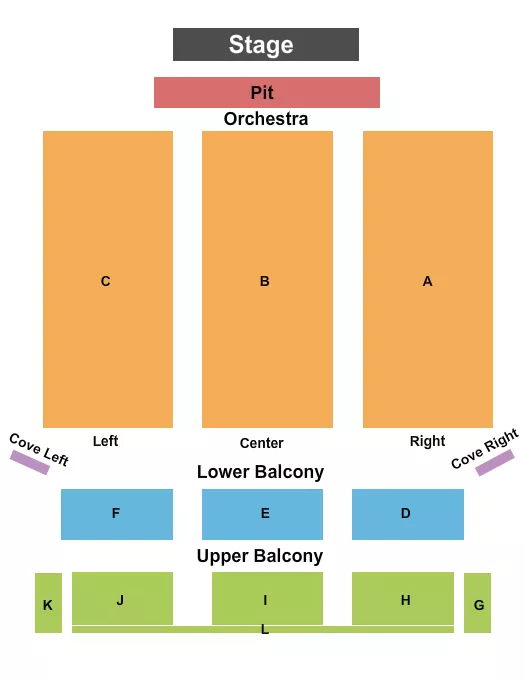 ENDSTAGE 3 Seating Map Seating Chart