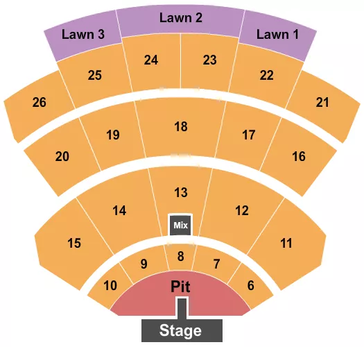 ENDSTAGE PIT 3 Seating Map Seating Chart