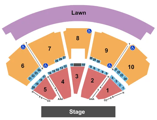 ENDSTAGE Seating Map Seating Chart