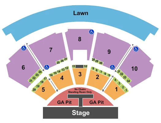 KENNY CHESNEY Seating Map Seating Chart