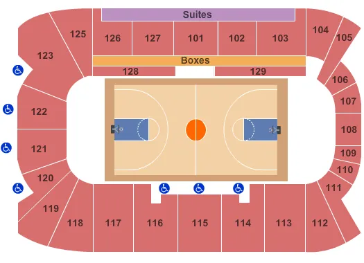 BASKETBALL Seating Map Seating Chart