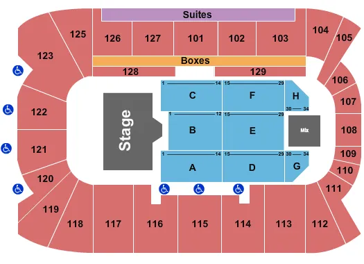 HEDLEY Seating Map Seating Chart