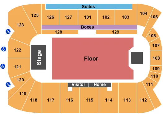 JEFF DUNHAM Seating Map Seating Chart