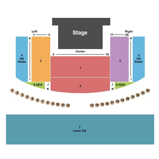 ENDSTAGE 2 Seating Map Seating Chart