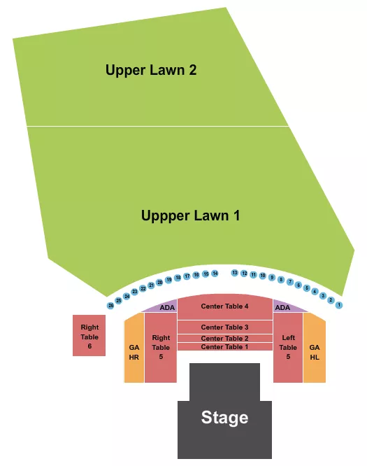 ENDSTAGE 3 Seating Map Seating Chart