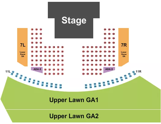 ENDSTAGE GA PIT 3 Seating Map Seating Chart