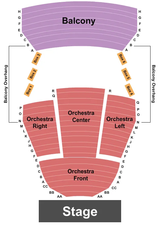 ENDSTAGE 2 Seating Map Seating Chart